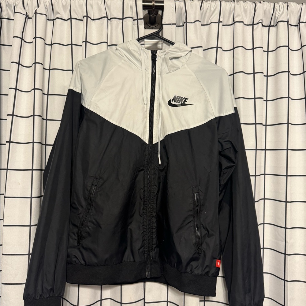 Nike Black and White Windbreaker